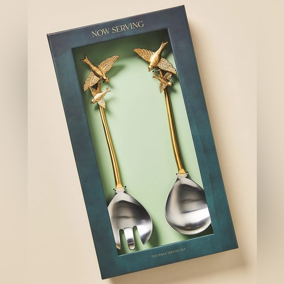 Anthropologie Swallows Serving Set - Picture 2 of 2